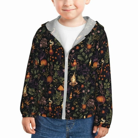 Qekee Pumpkin Plant Garden Print UPF 50+ Kids Sun-Protective Hooded Long Sleeve Rash Guard for Fishing Water Beach Sports -5 Years
Qekee Pumpkin Plant Garden Print UPF 50+ Kids Sun-Protective Hooded Long Sleeve Rash Guard for Fishing Water Beach Sports -5 Years