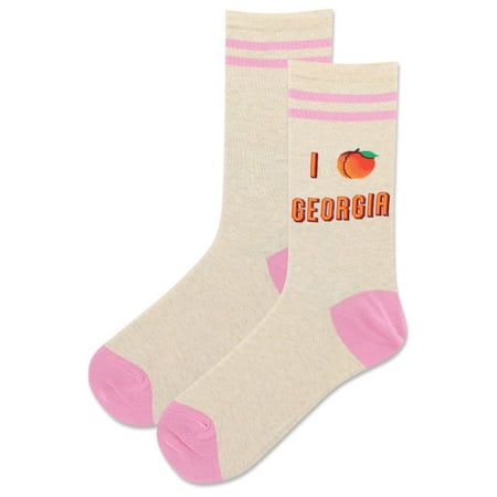HotSox Women s I Peach Georgia Socks 1 Pair Natural Melange Women s 9-11 Shoe
HotSox Women s I Peach Georgia Socks 1 Pair Natural Melange Women s 9-11 Shoe