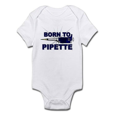 CafePress - Born To Pipette Body Suit - Baby Light Bodysuit