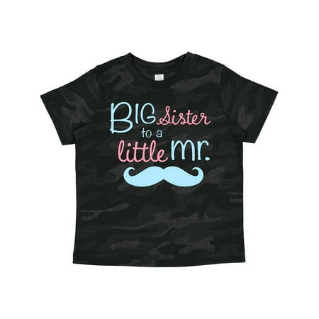Inktastic Big Sister to a Little Mr Gift Toddler Toddler Girl T-Shirt