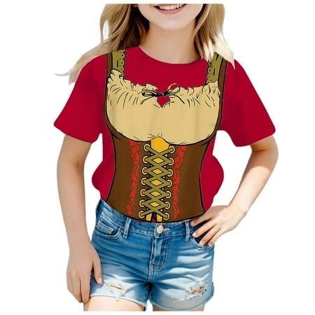 Girls Fashion Festival Printed Round Neck Short Sleeve Casual T Shirt Top (1) Big Girl Long Sleeve Tops V Neck T Shirts Girls 18 Month Girl Shirts Shirt Kids Long Sleeve Tops for Girls Size 5 Tunic
Girls Fashion Festival Printed Round Neck Short Sleeve Casual T Shirt Top (1) Big Girl Long Sleeve Tops V Neck T Shirts Girls 18 Month Girl Shirts Shirt Kids Long Sleeve Tops for Girls Size 5 Tunic