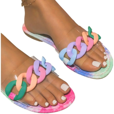 Aayomet Women s Slippers Chain Women Slippers Flip Summer Fashion Flat Shoes Flops Comfortable Women s slipper Multicolor 11
Aayomet Women s Slippers Chain Women Slippers Flip Summer Fashion Flat Shoes Flops Comfortable Women s slipper Multicolor 11