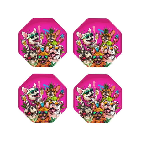 Drink Coasters Set of 4 French Bulldog Cool No.112 Leather Coasters for Coffee Table Protector Heat Resistant Cute Coasters for Home Decor Housewarming Gifts Bar Kitchen 4 Inch Octagon
Drink Coasters Set of 4 French Bulldog Cool No.112 Leather Coasters for Coffee Table Protector Heat Resistant Cute Coasters for Home Decor Housewarming Gifts Bar Kitchen 4 Inch Octagon