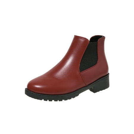 Lacyhop Ladies Chelsea Boots Comfort Ankle Bootie Lug Sole Winter Boot Dress Anti-Slip Booties Block Casual Red 7.5
Lacyhop Ladies Chelsea Boots Comfort Ankle Bootie Lug Sole Winter Boot Dress Anti-Slip Booties Block Casual Red 7.5