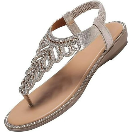 Women s Sandals Summer Bohemian Rhinestone Flat Casual Ankle T-Strap Thong Elastic Comfortable Flip Flops Beach Shoes
Women s Sandals Summer Bohemian Rhinestone Flat Casual Ankle T-Strap Thong Elastic Comfortable Flip Flops Beach Shoes
