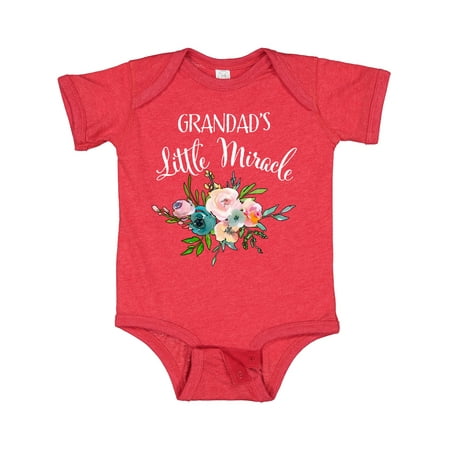 Inktastic Grandad s Little Miracle Gift Baby Boy or Baby Girl Bodysuit