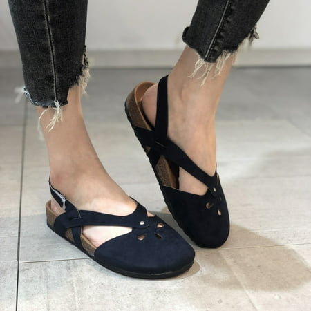 Fidelma Shoes Womens Shoes Round Toe Hollow Out Platform Solid Casual Pumps Black 41