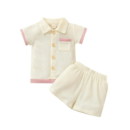 Baby Girls Square Collar Short Sleeve Solid Tops+Short Pants Sets Casual Clothes For 12-18 Months
Baby Girls Square Collar Short Sleeve Solid Tops+Short Pants Sets Casual Clothes For 12-18 Months