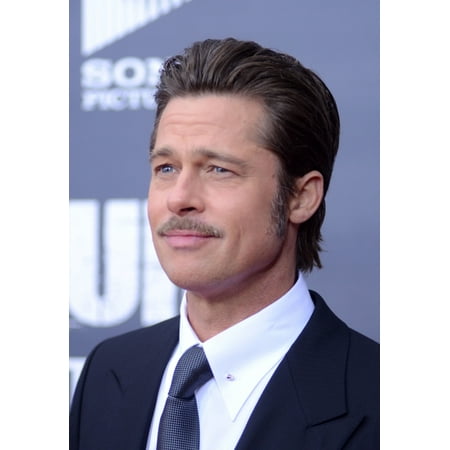 Brad Pitt At Arrivals For Fury Premiere Newseum Washington Dc October 15 2014 Photo By Derek StormEverett Collection Photo Print