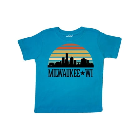 Inktastic Milwaukee Wisconsin Skyline Retro Sunset Gift Toddler Boy or Toddler Girl T-Shirt
Inktastic Milwaukee Wisconsin Skyline Retro Sunset Gift Toddler Boy or Toddler Girl T-Shirt