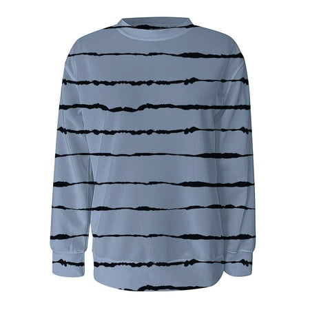 WUDATI Womens Fall Crewneck Sweatshirt Round Neck Striped Hoodie Long Sleeve Fashionable Autumn Winter Top Casual Outfit Daily Wear Versatile Pullover Comfortable Street Matching Jeans Pants Sneakers
WUDATI Womens Fall Crewneck Sweatshirt Round Neck Striped Hoodie Long Sleeve Fashionable Autumn Winter Top Casual Outfit Daily Wear Versatile Pullover Comfortable Street Matching Jeans Pants Sneakers