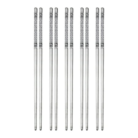 5 Pairs of Blue and White Porcelain Pattern Stainless Steel Non- Chinese Chopsticks Set
5 Pairs of Blue and White Porcelain Pattern Stainless Steel Non- Chinese Chopsticks Set