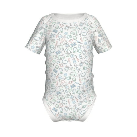 Yiaed Household Appliances Print Infant Climbing Short Sleeve Onesie One-Piece Baby Bodysuit Clothes 0-12 Months -
Yiaed Household Appliances Print Infant Climbing Short Sleeve Onesie One-Piece Baby Bodysuit Clothes 0-12 Months -