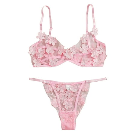Plus Size Lingerie Nursing Bras Sexy G-string Flowers Embroidery Bralette Lace Bra Bustier Lingerie Thong Women s Lingerie Womens Sports Bras Clearance Pink S
Plus Size Lingerie Nursing Bras Sexy G-string Flowers Embroidery Bralette Lace Bra Bustier Lingerie Thong Women s Lingerie Womens Sports Bras Clearance Pink S