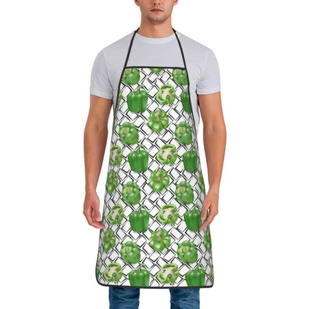 Adjustable Bib Apron - Bell Pepper Print funny Waterdrop Resistant Cooking Apron Kitchen Aprons for Men Women
Adjustable Bib Apron - Bell Pepper Print funny Waterdrop Resistant Cooking Apron Kitchen Aprons for Men Women