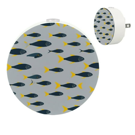 Cartoon Abstract Fish Automatic night lights plug into wall Dusk to Dawn Sensor Nightlights for Kids & Adults for Bathroom Hallway
Cartoon Abstract Fish Automatic night lights plug into wall Dusk to Dawn Sensor Nightlights for Kids & Adults for Bathroom Hallway