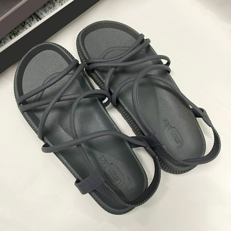 Cathalem Women s New Roman Style Thick Bottom Fairy Style Beach Flat Sandals Slide Sandals Women Dressy Grey 6.5
Cathalem Women s New Roman Style Thick Bottom Fairy Style Beach Flat Sandals Slide Sandals Women Dressy Grey 6.5