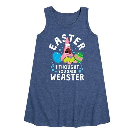 SpongeBob Squarepants - Easter Weaster - Toddler and Youth Girls A-line Dress