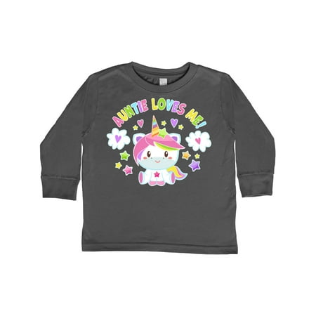 Inktastic Auntie Loves Me with Cute Rainbow Unicorn Gift Toddler Boy or Toddler Girl Long Sleeve T-Shirt
Inktastic Auntie Loves Me with Cute Rainbow Unicorn Gift Toddler Boy or Toddler Girl Long Sleeve T-Shirt