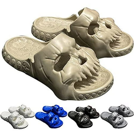Skull Slippers Skull Design Single Band Slippers 2023 New Skull Design Could Slippers EVA Thick Bottom Couple Beach Sandals Non-Slip Slippers for Women Men Home Indoor Outdoor
Skull Slippers Skull Design Single Band Slippers 2023 New Skull Design Could Slippers EVA Thick Bottom Couple Beach Sandals Non-Slip Slippers for Women Men Home Indoor Outdoor