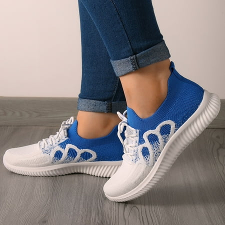 Quealent Flats Shoes Women Women s Core Double Decker Lthr Sneaker Blue 7.5