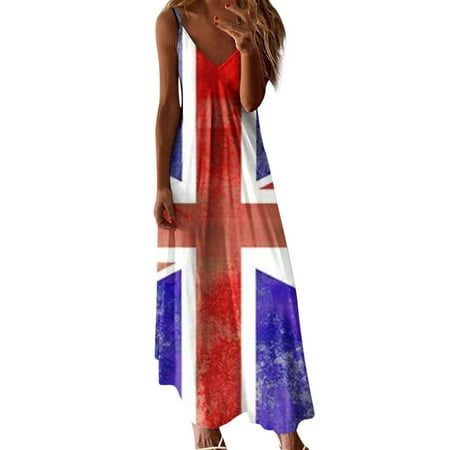 Women s Summer Maxi Dresses 4th of July American Flag Printed Sleeveless Loose Sundress Beach Flowy Swing Dress
Women s Summer Maxi Dresses 4th of July American Flag Printed Sleeveless Loose Sundress Beach Flowy Swing Dress