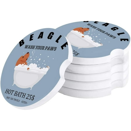 KXMDXA Beagle Wash Your Paws Cartoon Dog Bubble On Bath Set of 2 Car Coaster for Drinks Absorbent Ceramic Stone Coasters Cup Mat with Cork Base for Home Kitchen Room Coffee Table Bar Decor
KXMDXA Beagle Wash Your Paws Cartoon Dog Bubble On Bath Set of 2 Car Coaster for Drinks Absorbent Ceramic Stone Coasters Cup Mat with Cork Base for Home Kitchen Room Coffee Table Bar Decor