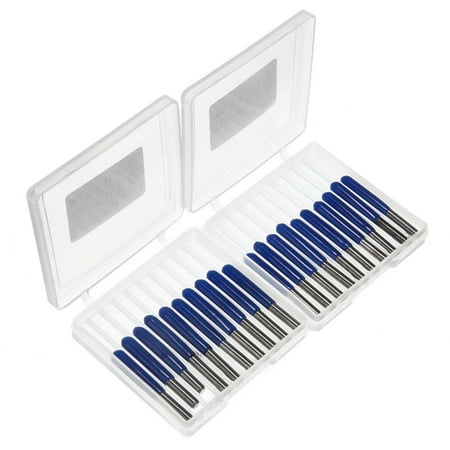 20Pcs Carbide PCB Engraving Bits 3.175mm CNC Router Bit 10/15/20/30 Degree Milling Cutter Tools
20Pcs Carbide PCB Engraving Bits 3.175mm CNC Router Bit 10/15/20/30 Degree Milling Cutter Tools