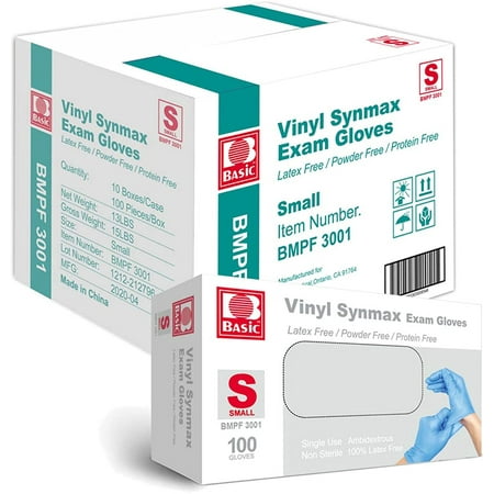Basic Medical Synmax Vinyl Exam Gloves - Latex-Free & Powder-Free (Pack of 1000)
Basic Medical Synmax Vinyl Exam Gloves - Latex-Free & Powder-Free (Pack of 1000)