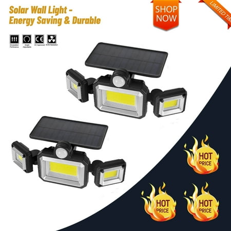 INTELIVE 2pcs Solar Flood Lights with Sensor Motion 3 LED Wall Headlights with 3 Light Modes Outdoor Security Lights
INTELIVE 2pcs Solar Flood Lights with Sensor Motion 3 LED Wall Headlights with 3 Light Modes Outdoor Security Lights