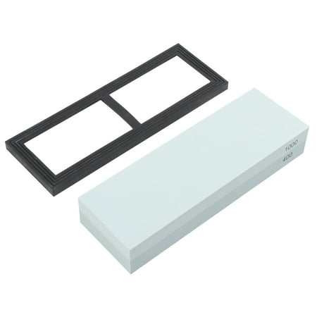 Premium Knife Sharpening Stone Kit–400/1000 Grit Whetstone Set Professional Knife Sharpener Stone with Nonslip Rubber Base
Premium Knife Sharpening Stone Kit–400/1000 Grit Whetstone Set Professional Knife Sharpener Stone with Nonslip Rubber Base