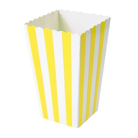 HOSPORTEco-Friendly Striped Folding Popcorn Box Striped Chicken Popcorn Box