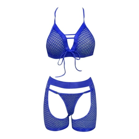 nsendm Women 3PC Lingerie Set ThrePiece Underwear Lingerie Underwear Sleepwear Steel Ring Lingerie for Women Valentine s Day Underwear Blue Large
nsendm Women 3PC Lingerie Set ThrePiece Underwear Lingerie Underwear Sleepwear Steel Ring Lingerie for Women Valentine s Day Underwear Blue Large