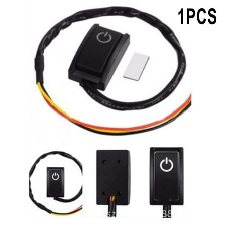 12V/200mA 2.4W Car On/Off Push Button Switch Self Adhesive LED Lights for RV