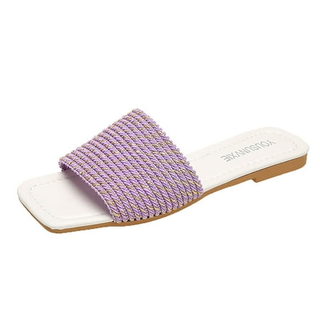Youmylove Women Slide Slippers Fashion Beach Slip On Casual Weave Open Toe Non-Slip Flat Breathable Slippers Shoes Sandals Comfort Cozy Leisure Daily Walking
Youmylove Women Slide Slippers Fashion Beach Slip On Casual Weave Open Toe Non-Slip Flat Breathable Slippers Shoes Sandals Comfort Cozy Leisure Daily Walking
