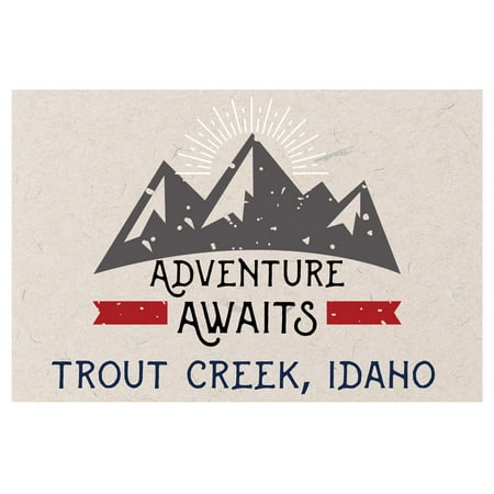 Trout Creek Idaho Souvenir 2x3 Inch Fridge Magnet Adventure Awaits Design