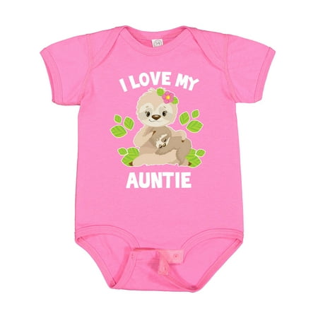 Inktastic Cute Sloth I Love My Auntie with Green Leaves Gift Baby Boy or Baby Girl Bodysuit
Inktastic Cute Sloth I Love My Auntie with Green Leaves Gift Baby Boy or Baby Girl Bodysuit