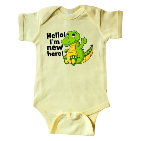 Inktastic Hello I m New Here with Cute Baby Alligator Gift Baby Boy or Baby Girl Bodysuit
Inktastic Hello I m New Here with Cute Baby Alligator Gift Baby Boy or Baby Girl Bodysuit