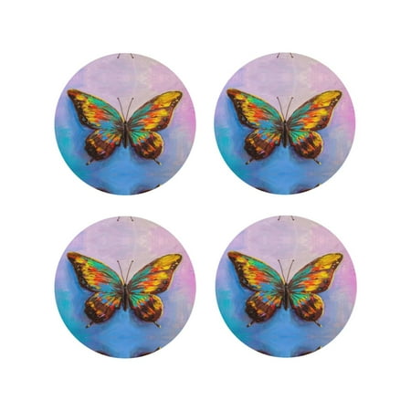 Leather Coasters with Heat-resistant for Drinks Oil Painting Beautiful Butterfly -标题2 Round Shape
Leather Coasters with Heat-resistant for Drinks Oil Painting Beautiful Butterfly -标题2 Round Shape