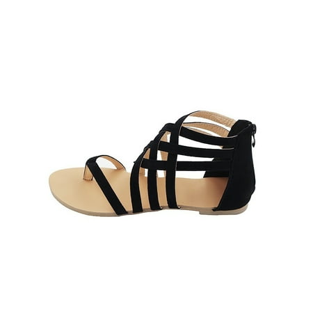 Daeful Women s Fashion Strappy Gladiator Fashion Sandals Flats Clip Toe Casual Shoes Zipper
Daeful Women s Fashion Strappy Gladiator Fashion Sandals Flats Clip Toe Casual Shoes Zipper