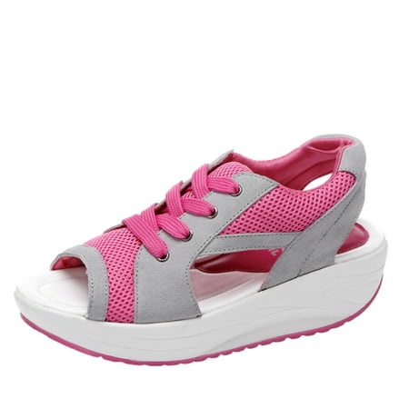 Women s Sports Sandals Summer Breathable Mesh Hiking Walking Shoes Cut Out Open Toe Slingback Lace Up Platform Sneakers
Women s Sports Sandals Summer Breathable Mesh Hiking Walking Shoes Cut Out Open Toe Slingback Lace Up Platform Sneakers