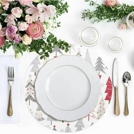 Hidove Christmas Tree Placemats 4Pcs Holidays PVC Weave Place Mats Table Mats Non Slip Easy to Clean for Home Kitchen BBQ Party Table Decor 15.4×15.4in
Hidove Christmas Tree Placemats 4Pcs Holidays PVC Weave Place Mats Table Mats Non Slip Easy to Clean for Home Kitchen BBQ Party Table Decor 15.4×15.4in