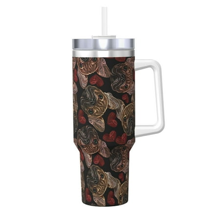 Uemuo Hearts and French Bulldog Print 40oz Ice Bully With Handle And Straw Stainless Steel Vacuum Insulated Cup And 2 In 1 Straw Lid Insulated Travel Tumbler
Uemuo Hearts and French Bulldog Print 40oz Ice Bully With Handle And Straw Stainless Steel Vacuum Insulated Cup And 2 In 1 Straw Lid Insulated Travel Tumbler