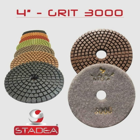 Stadea DPPW04STDA300010 4 Inch Diamond Polishing Pads Discs for Concrete Granite Marble Glass Stone Polishing Grit 3000 - 10 Pieces
Stadea DPPW04STDA300010 4 Inch Diamond Polishing Pads Discs for Concrete Granite Marble Glass Stone Polishing Grit 3000 - 10 Pieces