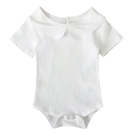 Little Girl Onesies Girls Solid Color Cute Knitted Ribbed Baby Ruffle Short Romper Sleeve Jumpsuit Girls Romper Jumpsuit
Little Girl Onesies Girls Solid Color Cute Knitted Ribbed Baby Ruffle Short Romper Sleeve Jumpsuit Girls Romper Jumpsuit