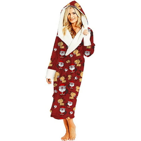 Fall Clothes Ladies Casual Christmas Print Hooded Pajamas Long Jacket womens fall fashion
Fall Clothes Ladies Casual Christmas Print Hooded Pajamas Long Jacket womens fall fashion