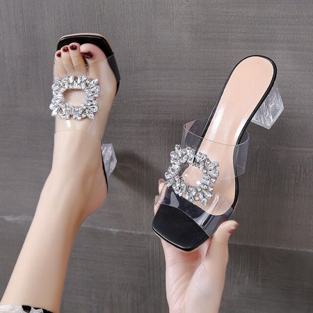 2022 New Jelly Shoes Summer Slippers Mid Heels Dress Sandals Pumps Crystal Rhinstone Slides Pumps Shoes Woman
2022 New Jelly Shoes Summer Slippers Mid Heels Dress Sandals Pumps Crystal Rhinstone Slides Pumps Shoes Woman