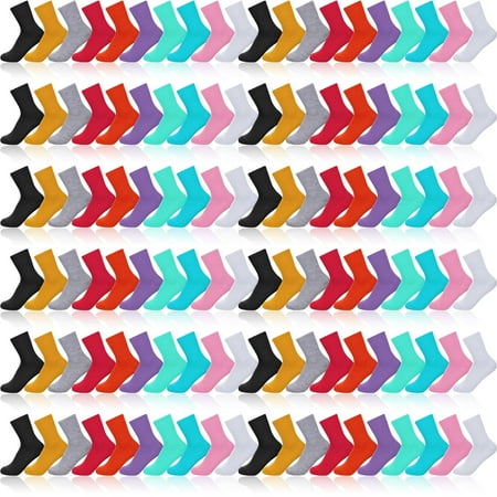 60 Pairs Womens Crew Socks Bulk Solid Color Crew Socks Colorful Athletic Socks Colored Cotton Socks Slouch Lightweight Dress Sock Casual Running Socks for Women Girls
60 Pairs Womens Crew Socks Bulk Solid Color Crew Socks Colorful Athletic Socks Colored Cotton Socks Slouch Lightweight Dress Sock Casual Running Socks for Women Girls