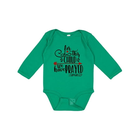 Inktastic For This Child We Have Prayed Red Arrow and Heart Gift Baby Boy or Baby Girl Long Sleeve Bodysuit
Inktastic For This Child We Have Prayed Red Arrow and Heart Gift Baby Boy or Baby Girl Long Sleeve Bodysuit