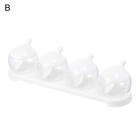 HEVIRGO 1 Set Eco-friendly Spice Jar Dust-proof PP Clear Salt Condiment Jars with Storage Tray Set for Home White PP
HEVIRGO 1 Set Eco-friendly Spice Jar Dust-proof PP Clear Salt Condiment Jars with Storage Tray Set for Home White PP